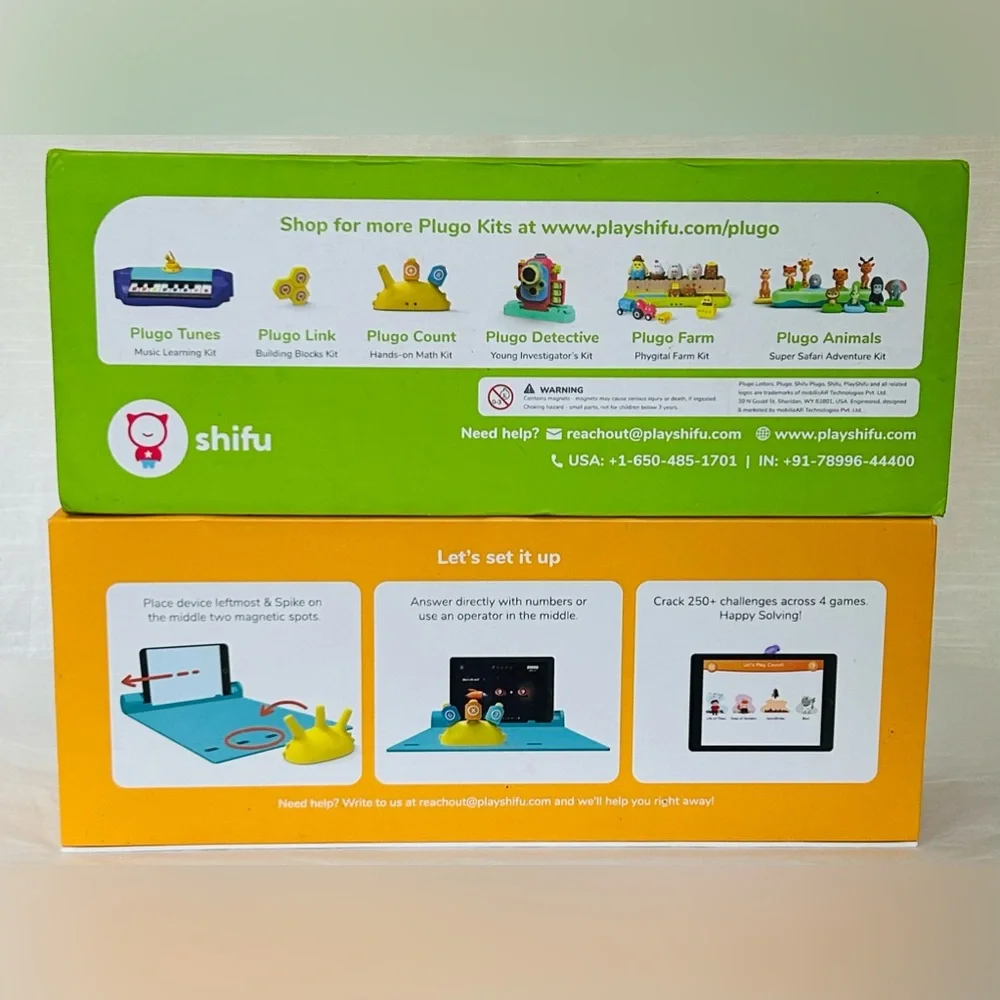 PlayShifu by JOURNEYS Plugo Letters and Count‎ Word Play and Math Kit